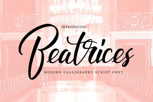 Beatrices: A Romantic Calligraphy Typeface for Web Design