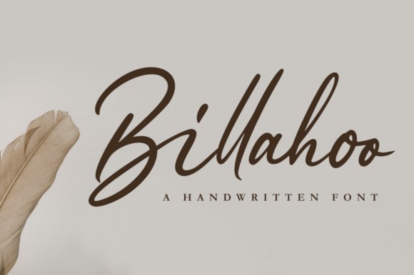 Billahoo: A Handwritten Font for Elegant Editorial Design