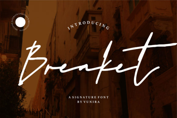 Breaket: A Handwritten Font for Elegant Editorial Design