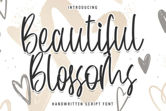 Bring Elegance to Your Handmade Creations with Beautiful Blossoms Font