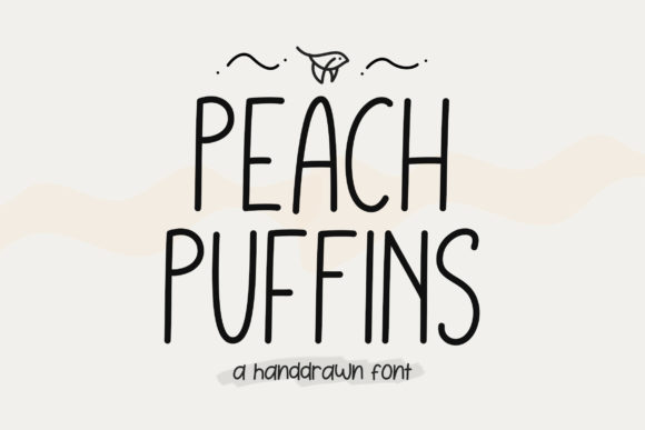 Discover Peach Puffins: A Charming Script Font for Your Brand