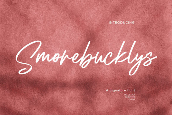 Discover Smorebucklys: A Stylish Cursive Script Font