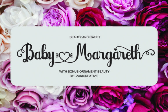 Discover the Elegance of Baby Margareth: A Chic Script Font