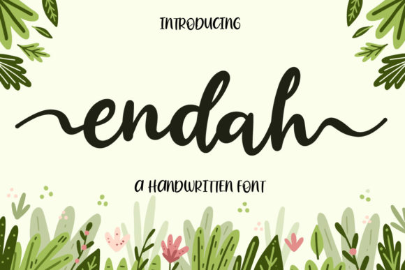 Endah: A Versatile Handwritten Font for Crafters