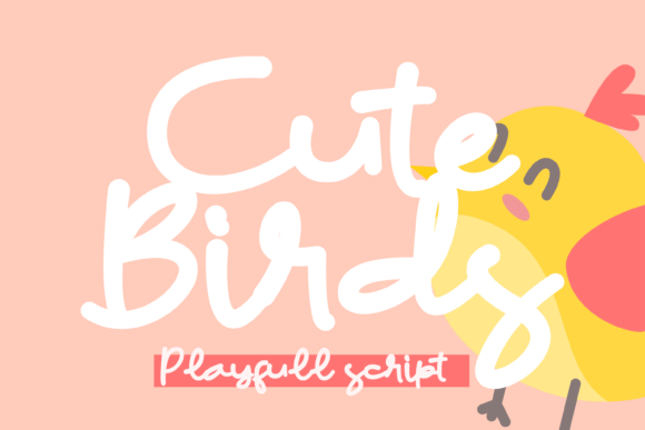 Enhance Your Brand with Cute Birds: A Versatile Handwritten Font