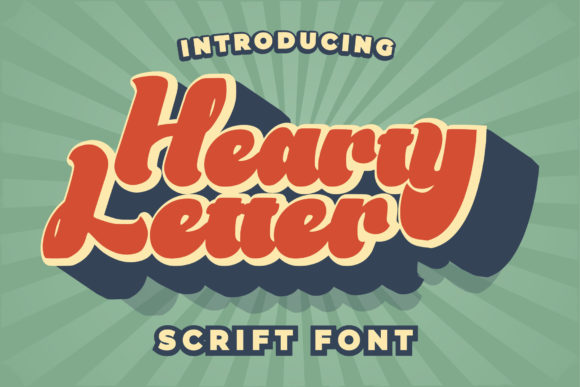 Hearty Letter: A Font for Bold and Nostalgic Editorial Design