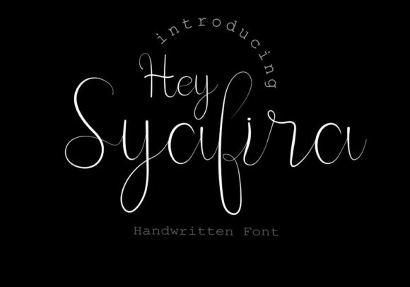 Hey Syafira: A Delicate Script Font for Stunning Brand Visuals