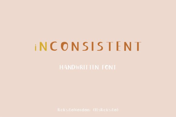 Inconsistent: A Handwritten Font for Authentic Branding