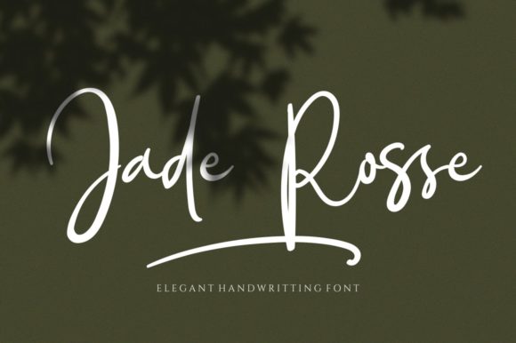 Jade Rosse: A Dainty Script Font for Crafters and Creators