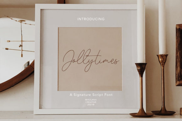 Jollytimes: A Delicate and Stylish Script Font for Crafters