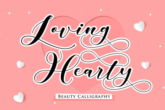 Loving Hearty: A Charming Handwritten Font for Crafters