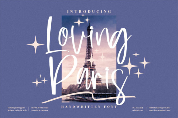 Loving Paris: A Delicate Script Font for Elegant Designs