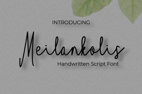 Meilankolis: A Stylish Script Font for Elegant Branding