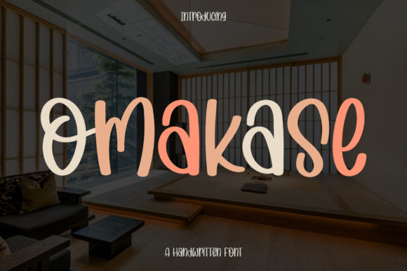 Omakase: A Modern Handwritten Font for Editorial Elegance