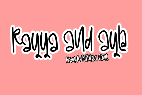 Rayya and Ayla: A Versatile Handwritten Font for Creative Campaigns