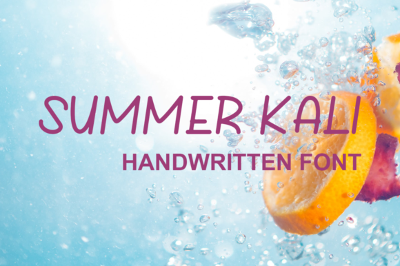 Summer Kali: A Charming Handwritten Font for Web Design