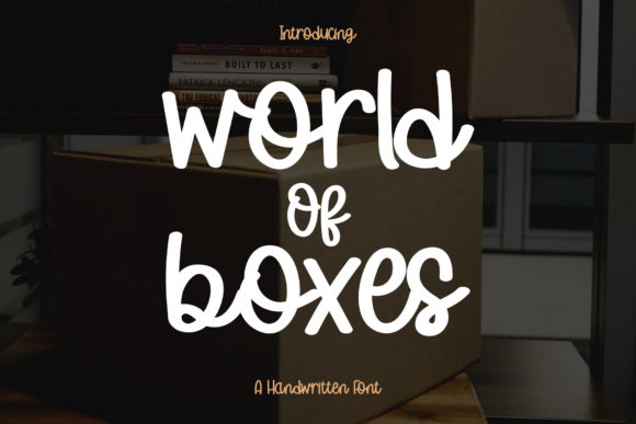 World of Boxes: A Whimsical Script Font for Creative Campaigns